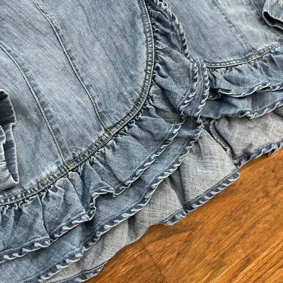 Ralph Lauren jeans chambray denim linen Jacket 16 - Picture 2 of 6